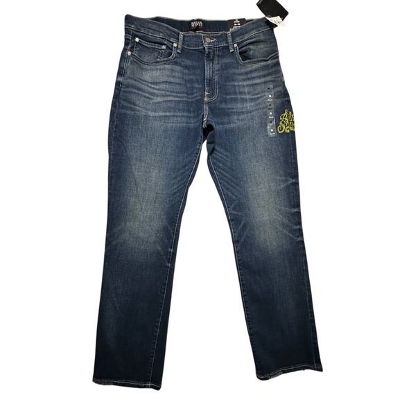 Lucky Brand x Rolling Stones NWT Men's 223 Straight Leg Jeans 36x32 Rock Punk